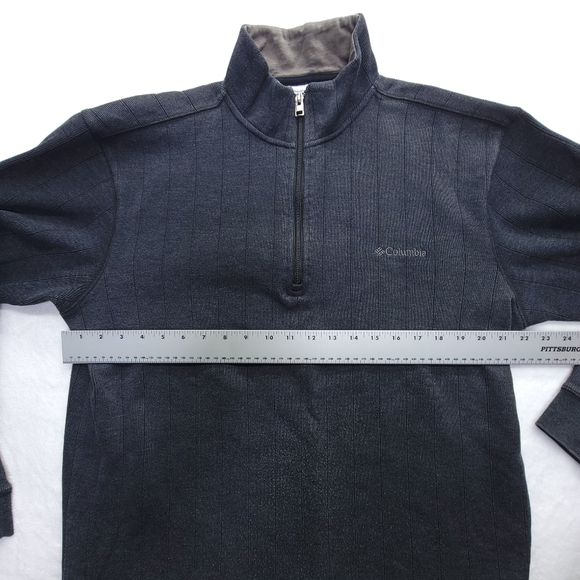 Columbia Sweatshirt Men's Fleece Half Zip Gray Sweater Pullover Size Large - Picture 4 of 9